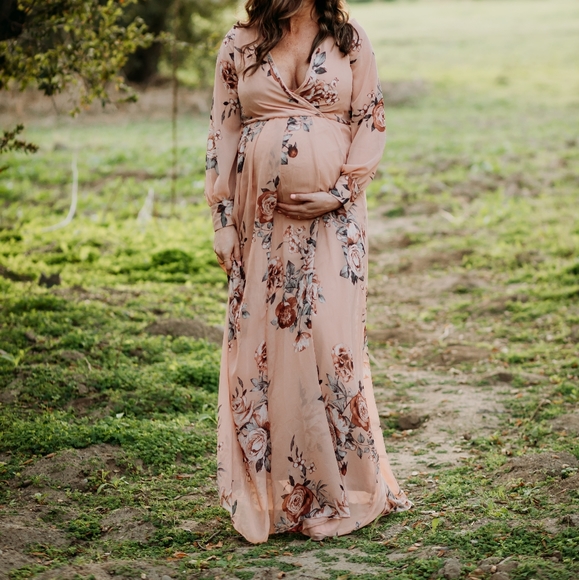 Balticborn | Dresses | Lydia Taupe Floral Maxi Dress | Poshmark